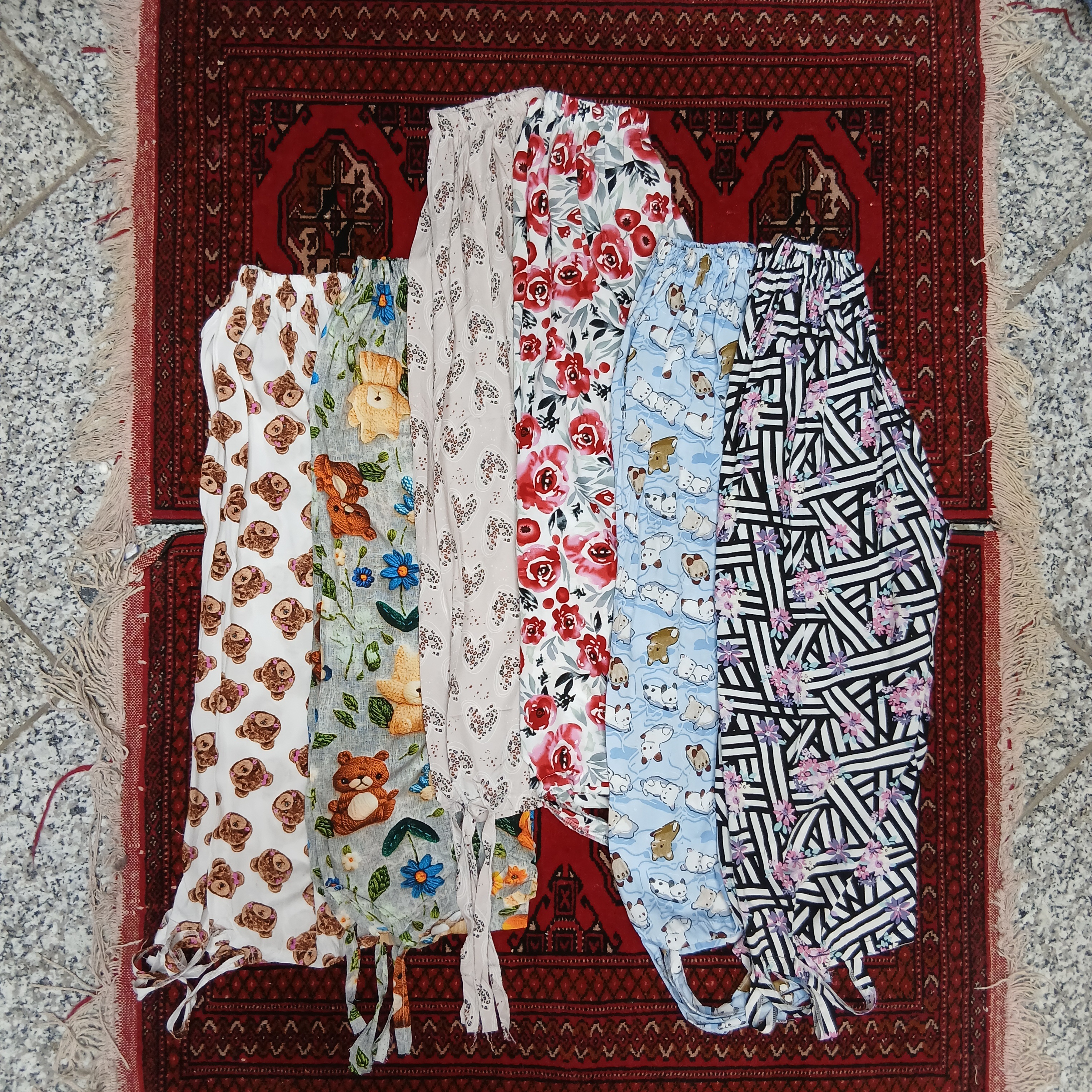 شلوارک زنانه مدل طرح دار نازک و خنک